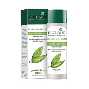 Biotique Morning Nourish & Hydrate Moisturizer For Visibly Flawless Skin All Skin Types 120ml