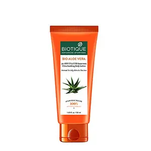 Biotique Bio Aloe Vera 30+ SPF UVA/UVB Sunscreen Ultra Soothing Body Lotion 50ml