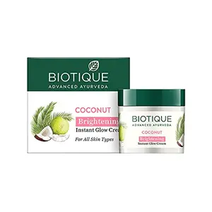 Biotique Coconut Brightening Instant Glow Cream 50gm