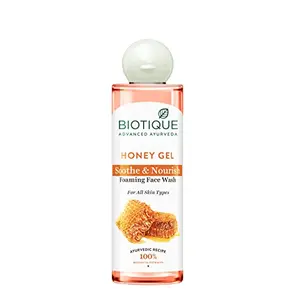 Biotique Honey Gel Soothe & Nourish Foaming Face Wash For All Skin Types 200ml