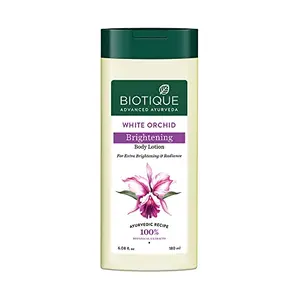 Biotique White Orchid Brightening Body Lotion For Extra Brightening & Radiance (180ml Normal Skin)
