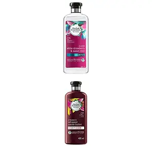 Herbal Essences Bio: Renew White Strawberry And Sweet Mint Shampoo 400 Ml With Herbal Essences Bio:Renew Whipped Cocoa Butter Conditioner400 Ml