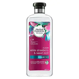Herbal Essences bio:renew White Strawberry & Sweet Mint SHAMPOO 400ml No Parabens No Colourants