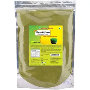 Herbal Hills Wheatgrass Powder | Certified Organic (1 Kg Single Pack)