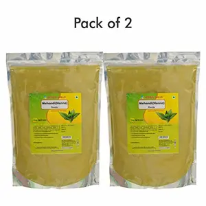 HERBAL HILLS Mehandi Powder - 1 kg powder Pack of 2 lawsonia inermis henna powder