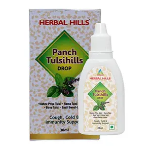 Herbal Hills Panch Tulsi Cough Cold & Immunity Support 30ml drops
