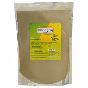 HERBAL HILLS Bhringraj powder - 1 kg powder Pack of 2 Pure Natural Eclipta Alba powder - Great for Hair
