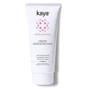 Kaya Creamy Exfoliating Rinse | Anti Ageing Face Wash | Reduces Blemishes | Cream based Exfoliating Face Wash With Microbeads | All Skin Types | 100ml