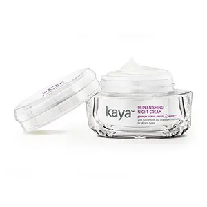 Kaya Replenishing Night Cream | Anti-Ageing Night Cream | Reduce Signs Of Ageing Fine Lines & Wrinkles | With Niacinamide For Bright & Glowing Skin | All Skin Types | 50g