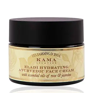 Eladi Hydrating Ayurvedic Face Cream with Pure Essential Oils of Rose and Jasmine 50g