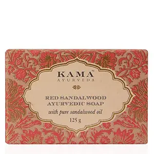 Red Sandalwood Ayurvedic Soap with Pure Sandalwood Oil 125g