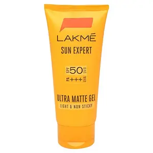 Lakme Sun Expert SPF 50 PA+++ Ultra Matte Gel Sunscreen Blocks Upto 97% Harmful Sunrays 50 g