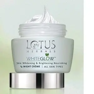 Lotus Herbals White Glow Skin Whitening and Brightening Nourishing Night Cream | 60g