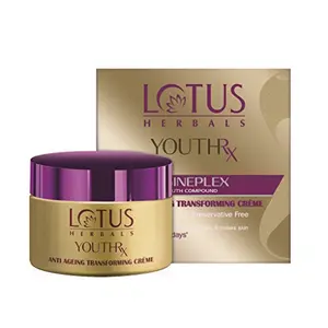 Lotus Herbals YouthRx Anti Ageing Transforming Cream SPF 25 | PA+++ | Preservative Free | 50g