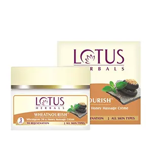 Lotus Herbals Wheatnourish Wheatgerm Oil and Honey Nourishment Massage Cream 50g
