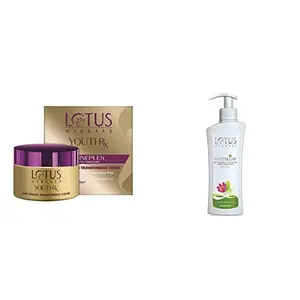 Lotus Herbals Youth Rx Anti-Aging Skin Care Range - Lotus Herbals Youth Rx Anti-Aging Transforming C And Lotus Herbals White Glow Skin Whitening And Brightening Spf-25 Hand And Body Lotion 300Ml