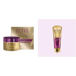 Lotus Herbals Youth Rx Anti-aging Skin Care Range â Lotus Herbals Youth Rx Anti-Aging Transforming Cream â SPF 25 PA +++- 50g And Lotus Herbals YouthRx Active Anti Ageing Exfoliator 100g