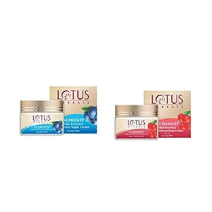Lotus Herbal Nutranite Skin Renewal Nutritive Night Cream | 50g And Lotus Herbals Nutramoist Skin Renewal Daily Moisturising Creme SPF 25 50g