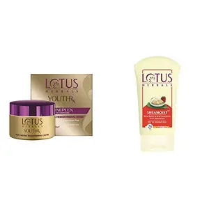 Lotus Herbals Youth Rx Anti-aging Skin Care Range â Lotus Herbals Youth Rx Anti-Aging Transforming Cream â SPF 25 PA +++- 50g And Lotus Herbal Shea Butter and Real Strawberry 24 Hour Moisturiser 60g