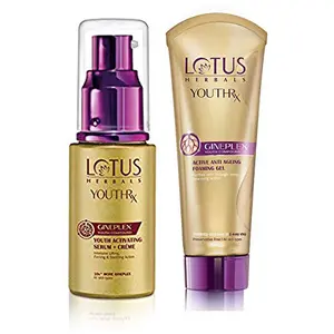 Lotus Herbals YouthRx Youth Activating Serum + Creme 30ml And YouthRx Active Anti Ageing Foaming Gel 100g
