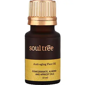 SoulTree Anti-Aging Face Oil with Pomegranate Almond & Apricot Oils - 10ml