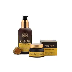 SOULTREE Combo Pack of Indian Rose Face Wash 120ml and Anti-Wrinkle Cream 60gm
