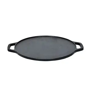 Premium Cast Iron Flat Dosa Tawa/Griddle Pre-Seasoned Cookware 12 Inches / 30 Cms