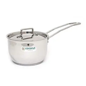 Coconut Stainless Steel Sauce Pan 1 Litre Silver