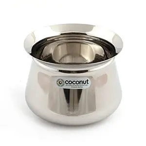 coconut Stainless Steel Handi Set 3-Pieces Silver