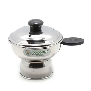coconut Stainless Steel Puttu Cup Chirratu Maker Pressure Cooker Attachment (200ml)