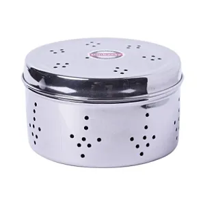 Embassy Stainless Steel Hole Puri Box/Container Size 9 900 ml Pack of 1