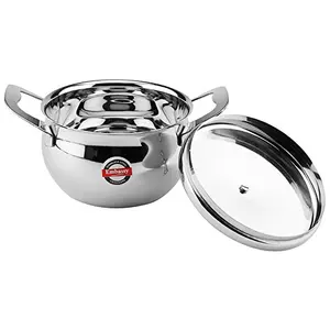 Embassy Stainless Steel Topaz Cooking & Serving Dish Pot 1.5 Ltrs; Size 2