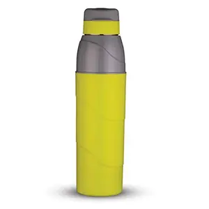 Trueware Wave 950 Insulated Water Bottle with Inner Steel|Hot & Cold Bottle with Attractive Color|BPA Free|800 mlGreen