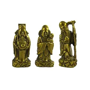 Fuk LUK Sau for Wealth and Happiness(Brass)