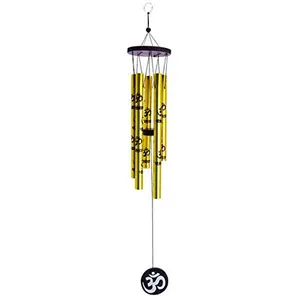 Om Vastu Five Pipe Wind Chime for Balcony Window and Wind Chime 5 Pipe Positive Energy 45 cm
