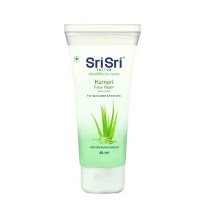 Sri Sri Tattva Kumari Face Wash 150ml - Herbal Soap-Free Formula - Moisturizing Hydrating Cleanser for All Skin Types - For Rejuvenated & Fresh Skin- Women & Men