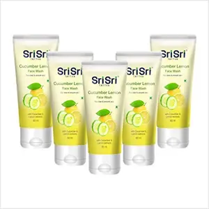 SRI SRI TATTVA Cucumber Lemon Face Wash 60ml (Pack 5)