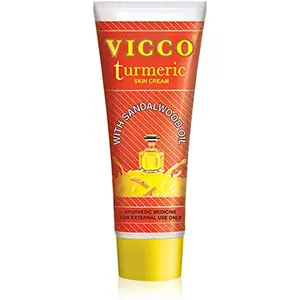 Vicco Turmeric Ayurvedic Skin Cream With Sandalwood Oil 15gm*4qty