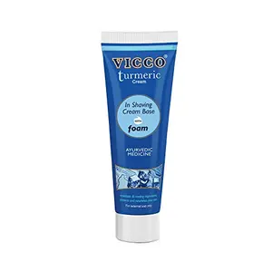 Vicco Turmeric Cream In Shaving Cream Base with foam-70g