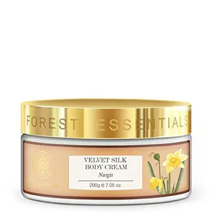 Forest Essentials Nargis Velvet Silk Body Cream 6.7 Fl Oz