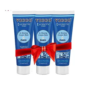 Vicco Ayurvedic Shaving Cream (PLAIN) - 70g (Pack of 3)