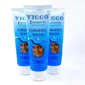 Vicco Turmeric Face Wash-70g(Pack of 3)