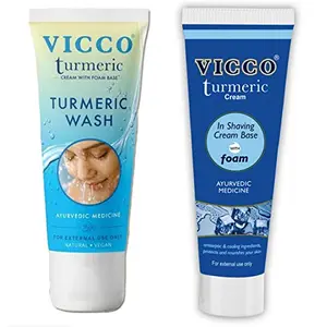 Vicco 70 gm Face Wash 70 gm Shaving Cream