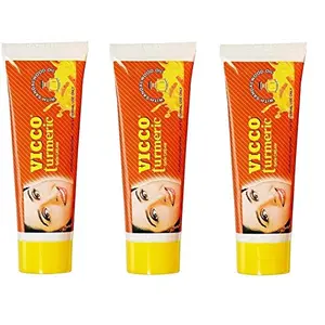 Vicco Turmeric Ayurvedic Skin Cream With Sandalwood Oil (70gm x 03qty)