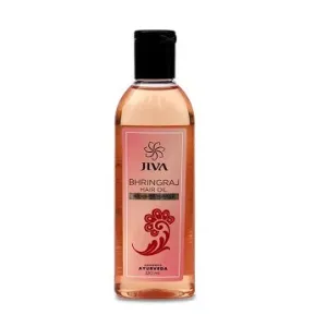 JIVA Bhringaraj Oil strengthens stimulates and nourishes hair root aids healhty hair growth-120 ml