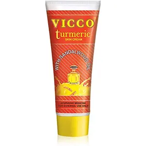 Vicco Turmeric Ayurvedic Skin Cream With Sandalwood Oil (15gm*3qty)