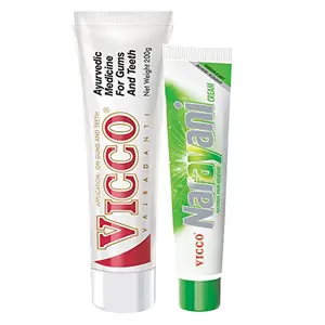 Vicco Vajradanti Tooth Paste-200g+Vicco Narayani Cream-30g