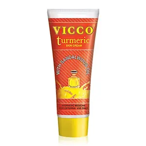 Vicco Turmeric Ayurvedic Skin Cream With Sandalwood Oil (70gm) Pack Of 1