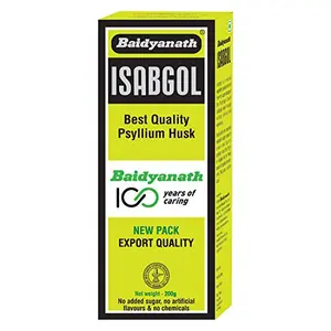 Baidyanath Vansaar Isabgol - Psyllium Husk Powder - 200gm | Effectively Relieves Constipation | Fibre Supplement For Digestion