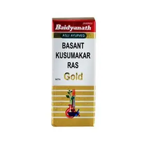 Baidyanath Jhansi Tansukh Distributors Basant Kusumakar Ras 25 Tablets